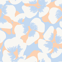Pastel Abstract Floral Seamless Pattern Design