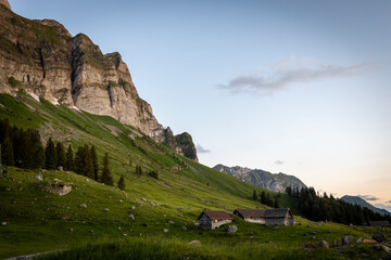 swiss alpine village at the säntis