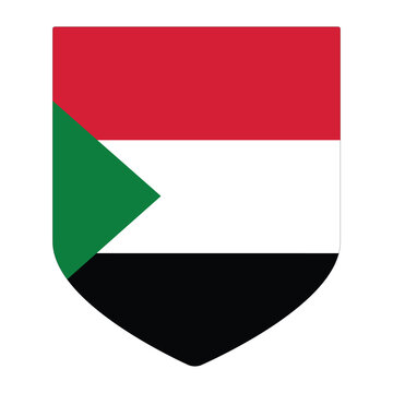 recommend clip art: Sudan Flag. Flag of Sudan in design shape 