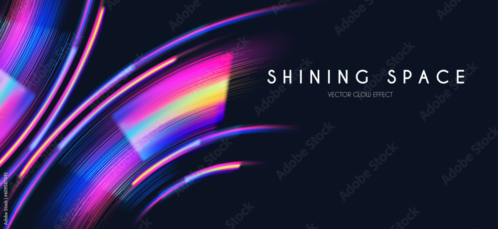 Canvas Prints motion light effect. shining magic background and liquid speed light