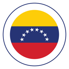 Flag of Venezuela. Venezuela flag in design shape. 