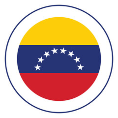 Flag of Venezuela. Venezuela flag in design shape. 