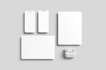 Tablet Screen and Smartphone Screen Mockup