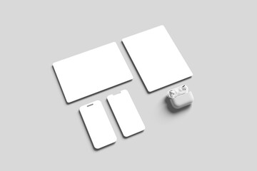 Tablet Screen and Smartphone Screen Mockup