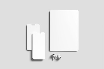 Tablet Screen and Smartphone Screen Mockup