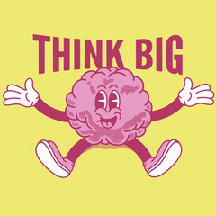 Think Big With Brain Groovy Character