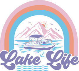 Summer Lake Sublimation Design Bundle