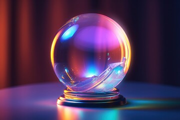 crystal ball concept of predicting future - obrazy, fototapety, plakaty