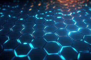 Fototapeta premium glowing graphene