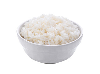 Rice in a bowl on transparent png