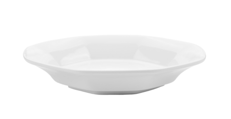white plate on transparent png