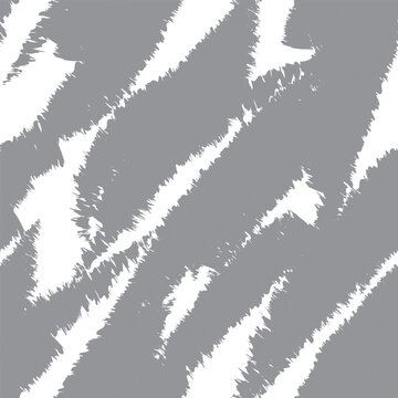 Monochrome Abstract Zebra textured Seamless Pattern