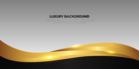 Abstract Black Golden Stripes Luxury Background