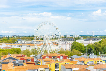Ferris wheel of the Old Port of La Rochelle, France - obrazy, fototapety, plakaty