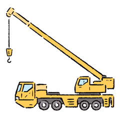 乗り物_クレーン車