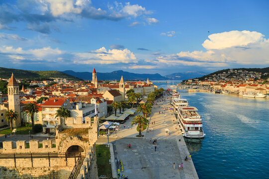 Trogir, Croatia in sunset