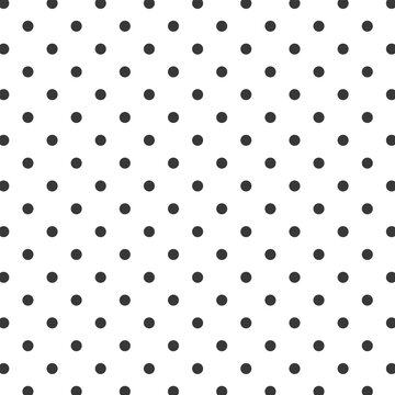 Polka Dot Seamless Pattern Vector Background