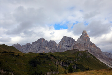 amazing panorama of European Alps called Dolomites and Monte Cimone