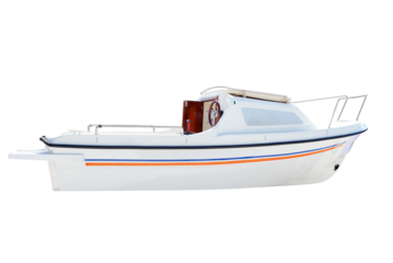 little white boat transparent