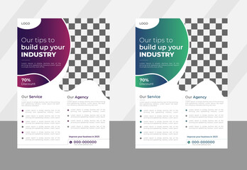 business poster flyer design layout vector illustration template in A4 size