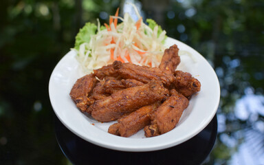 chicken fried chicken wings fish sauce popular food
