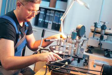 The instrumentation fitter carries out diagnostics and calibration of the equipment at his...