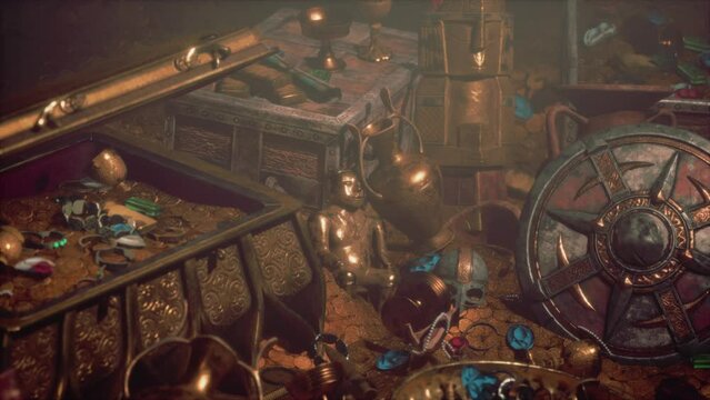 Closeup on treasure and luxury vintage accessories