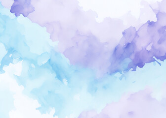 Abstract watercolor background, pastel blue colors, ai generated art