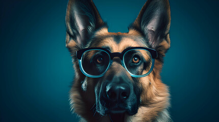 German Shepherd Gaze