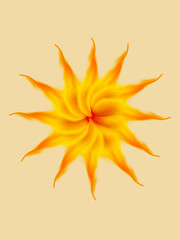 Naklejka na ściany i meble 太陽の花