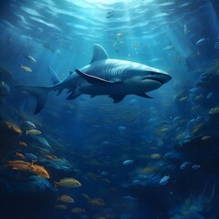 Fototapeta premium shark in aquarium