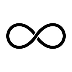 Infinity icon. Unlimited icon. Vector.
