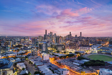 Brisbane sunset - obrazy, fototapety, plakaty