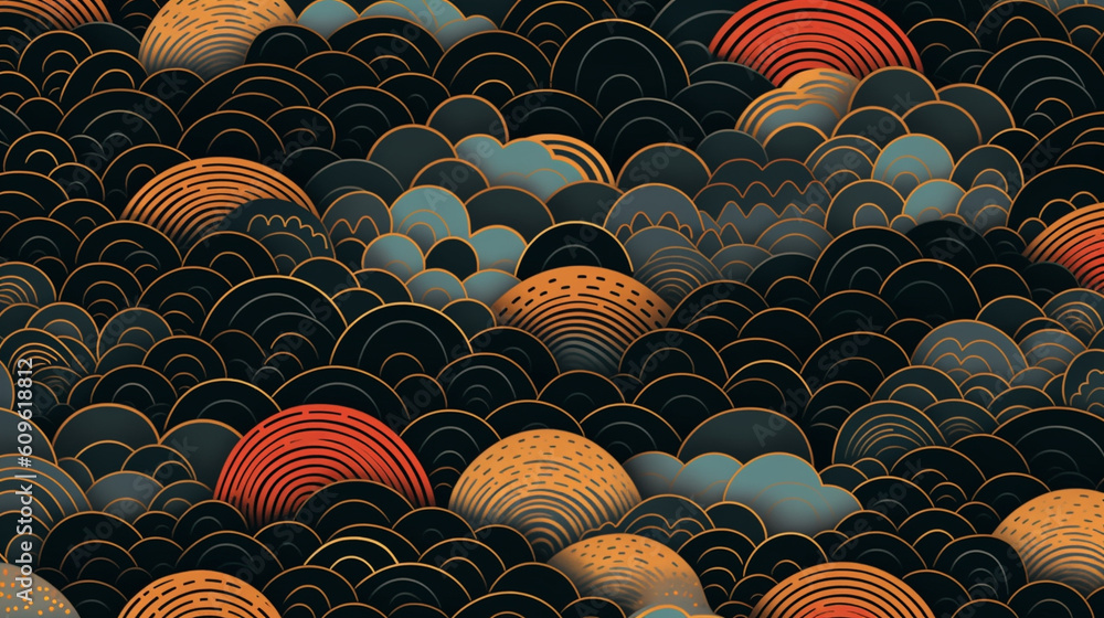 Wall mural abstract dark atmosphere pattern pattern