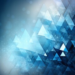 Obraz premium Background abstract blue and white triangle