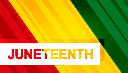 Juneteenth Celebration. Black History Holiday vector concept. 