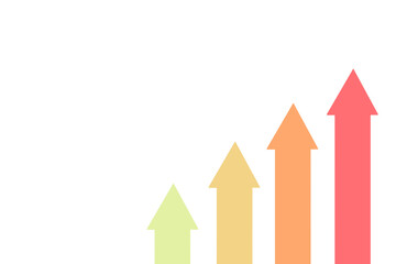 右肩上がり　高騰　成長　上昇　チャート　上向き　グラフ　イラスト