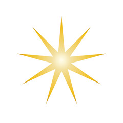 Glossy glitter mark. Sparkle. Vector.