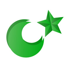Pakistani Islamic Icon. Islam. Vector.