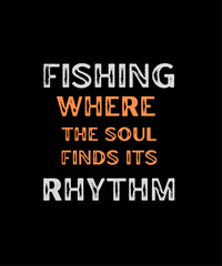 Fishing Typography T shirt Design