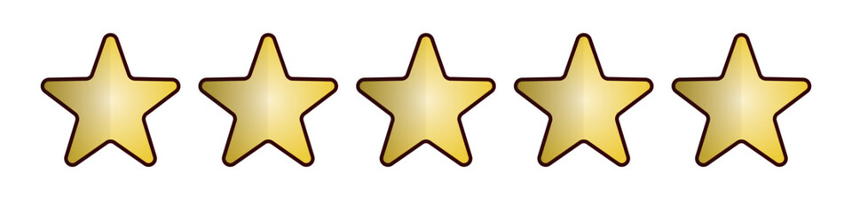 5 stars. Ratings and reviews. Scores. Vectors.