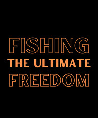 Fishing Typography T shirt Design