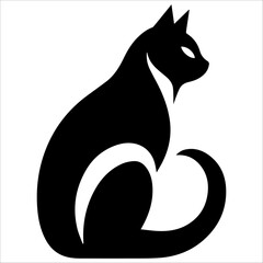 cat logo , icon designed in vector