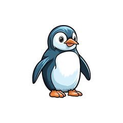 Adorable Penguin: Cute 2D Penguin Illustration