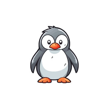 Adorable Penguin: Cute 2D Penguin Illustration