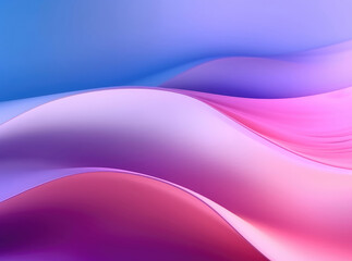 Abstract background of smooth lines in pastel tone purple, pink and blue color