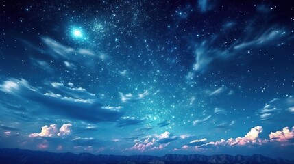 Fototapeta na wymiar night sky and stars