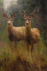 Obraz premium deer in the woods