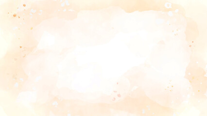Photo orange watercolor painting texture background