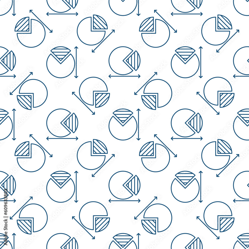 Poster math circle vector mathematics concept line simple seamless pattern